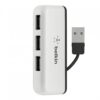 Belkin 4-port Usb 2.0 Travel Hub With Lighted Indicator (F4U021BT)