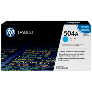 HP 504A Cyan Original LaserJet Toner Cartridge