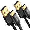 Ugreen USB 2.0 Type A to Type C Cable 0.25M Black