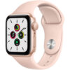 Apple Watch SE (MYDN2LL/A) GPS 40mm Sport Band (Gold Aluminum, Pink Sand)
