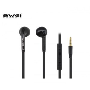 Awei ES15Hi 3.5mm Stereo Earphone with MIC (Black)