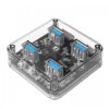Orico MH4U-U3 4 Port USB 3.0 Transparent HUB