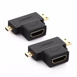 Ugreen 20144 Micro HDMI + Mini HDMI Male to HDMI Female Adapter