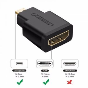 Ugreen 20106 Micro HDMI Male to HDMI Female Adapter