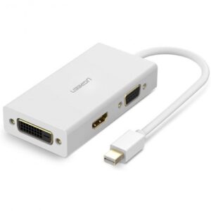 Ugreen Mini DP to HDMI, VGA, DVI Converter White 13.3 CM #20417