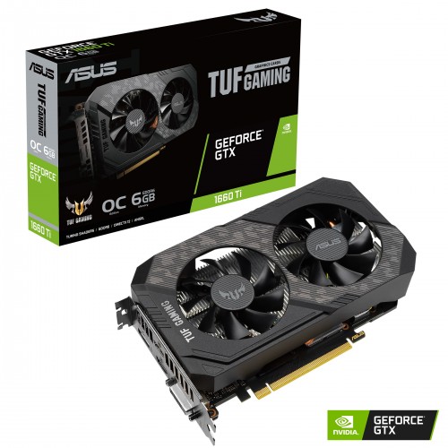ASUS TUF Gaming GeForce GTX 1660 Ti EVO OC Edition 6GB GDDR6 Graphics Card ASUS TUF Gaming GeForce GTX 1660 Ti EVO OC