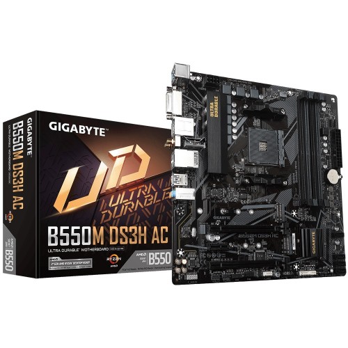 Gigabyte B550M DS3H AC Micro ATX AMD Motherboard Gigabyte B550M DS3H AC