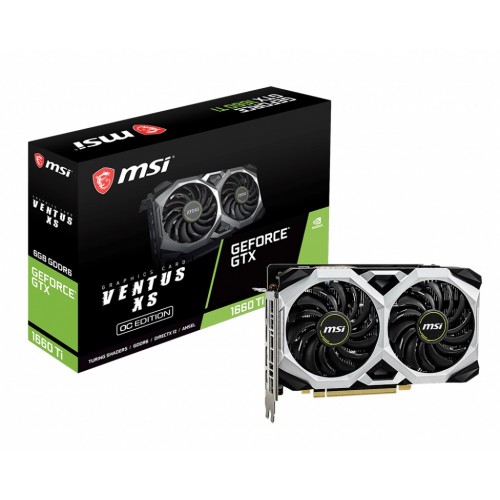 MSI GeForce GTX 1660 Ti VENTUS XS 6G OC Graphics Card MSI GeForce GTX 1660 Ti VENTUS XS 6G OC