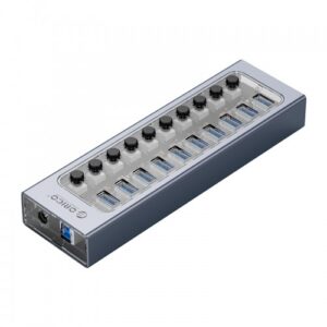 Orico 10 Port USB 3.0 Gray-Transparent HUB