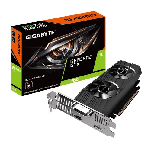 GIGABYTE GeForce GTX 1650 OC Low Profile 4GB GDDR5 Graphics Card GIGABYTE GeForce GTX 1650 OC Graphics Card